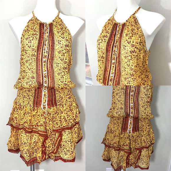 poupette st barth Dresses & Skirts - NWT Poupette St Barth Honey Mini Dress Yellow